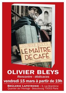 Olivier Bleys sera en dédicace le vendredi 15 mars 2013 à 19h.
